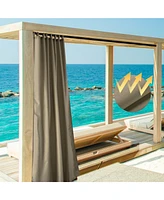 Yescom 54"x120" Outdoor Curtain Panel Tab Top UV30+ Porch Pergola Backyard Piece