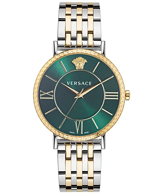 Versace Men's Swiss Two-Tone Stainless Steel Bracelet Watch 42mm