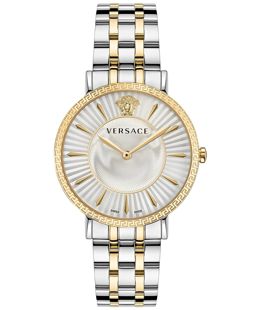 Versace Women's Swiss Two-Tone Stainless Steel Bracelet Watch 38mm