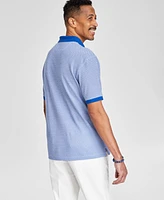 Club Room Men's Geometric Short-Sleeve Polo Shirt, Created for Macy's