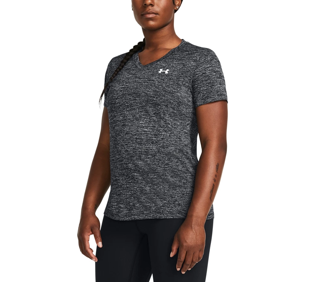 Under Armour Women's Twist Tech V-Neck Short-Sleeve Top