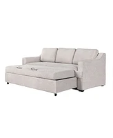 Serta 90.6" W Polyester Harley Convertible Sofa