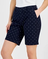 Tommy Hilfiger Women's Hollywood Mid Rise Dot Print Shorts