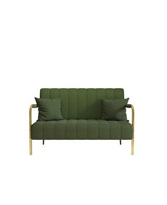 Simplie Fun 5 9" Green Teddy Fleece Sofa