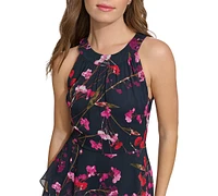 Tommy Hilfiger Women's Floral-Print Tiered Maxi Dress