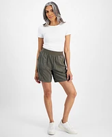 Style & Co Women's Pull-On Utility-Pocket Shorts, Created for Macy's