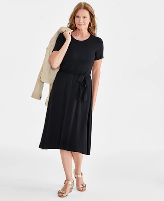 Style & Co Women's Short-Sleeve T-Shirt Dress, Created for Macy's