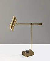 Adesso 12.25" - 22.25" Collette Charge Led Desk Lamp