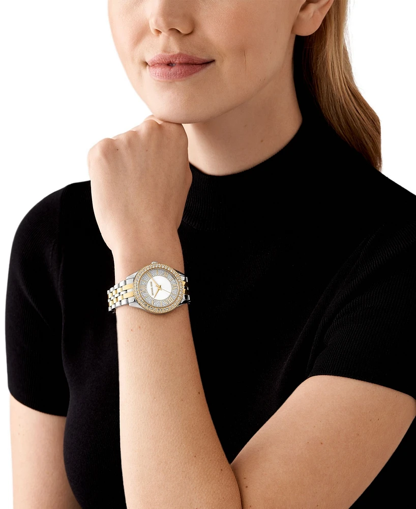 Michael Kors Women's Harlowe Three-Hand Two-Tone Stainless Steel Watch 38mm - Two