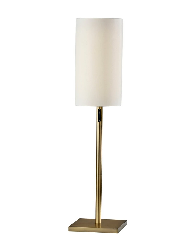 Adesso 62" Matilda Led Floor Lamp with Smart Switch - Antique
