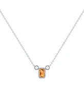 LuvMyJewelry Emerald Cut Citrine Gemstone