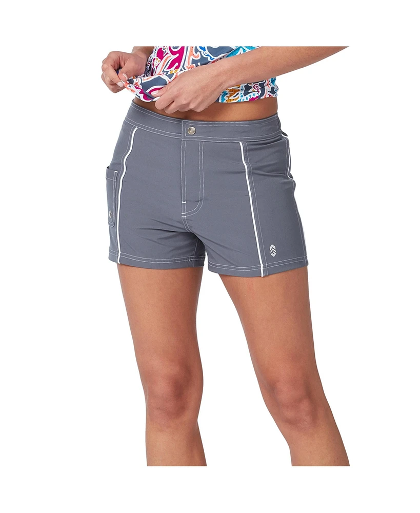 Free Country Women's Woven Stretch Swim Short