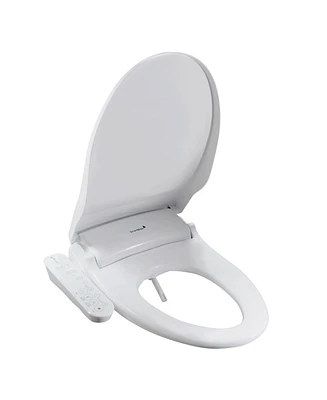 SmartBidet Sb-100C Electric Bidet Seat for Elongated Toilets with Control Panel