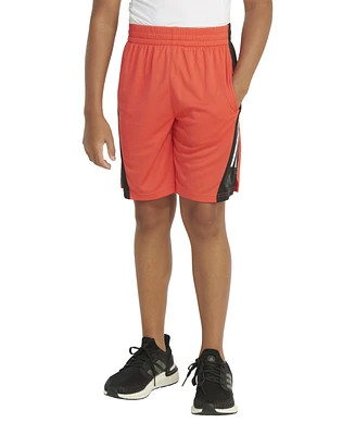 adidas Big Boys Aeroready Elastic Waistband Colorblock Shorts