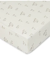Crane Baby Cotton Bunny Fitted Crib Sheet