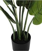 Monarch Specialties 37" Indoor Artificial Floor Aureum Tree with Black Pot