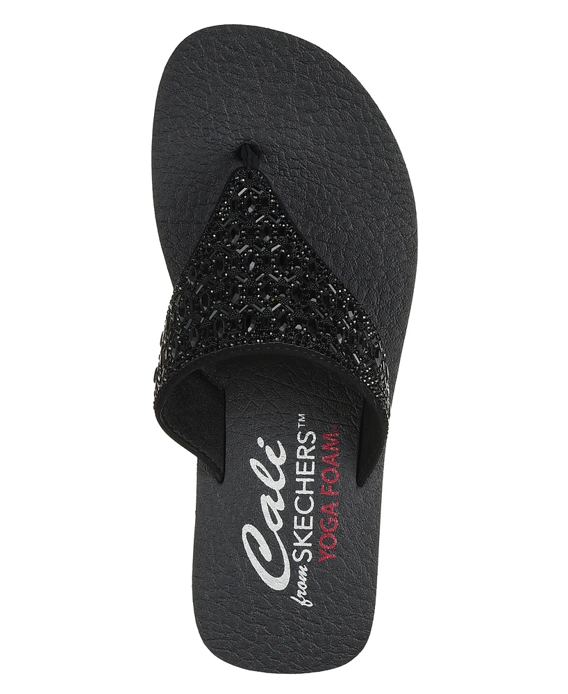 Skechers Women's Cali Vinyasa - New Glamour Flip-Flop Thong Athletic Sandals from Finish Line