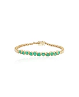 The Lovery Emerald Heart Bracelet