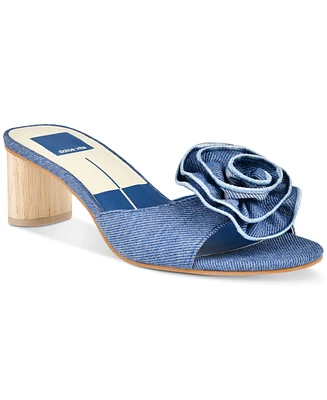 Dolce Vita Women's Darly Floral Detailed Block-Heel Dress Sandals