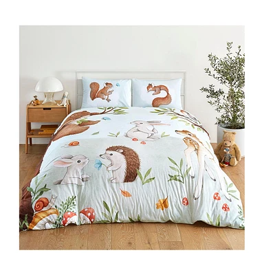 Enchanted Forest 100% Cotton Duvet & Pillowcase Set - Full/Queen