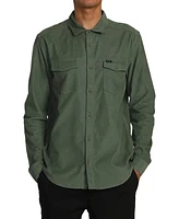 Rvca Men's Freeman Cord Long Sleeve Shirt