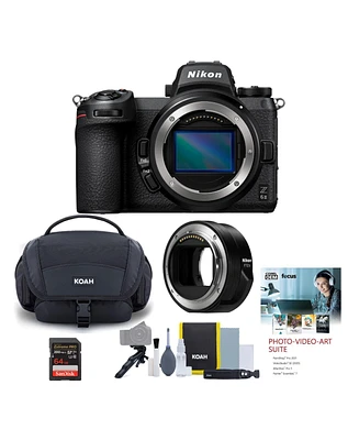 Nikon Z6II Mirrorless Camera Body with Ftz Ii Mount Adapter and Accessory Bundle