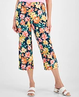 Jm Collection Women's Printed Culotte Pants, Created for Macy's