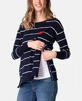 Seraphine Women's Maternity Mama Mini Nautical Cotton Sweaters