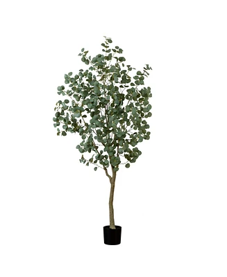 Nearly Natural 7ft. Artificial Greco Eucalyptus Tree