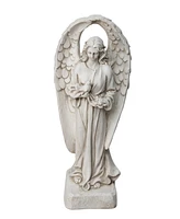 Glitzhome Standing Archangel Garden Statue