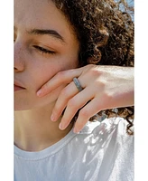 seree Sesame — Grey jade ring