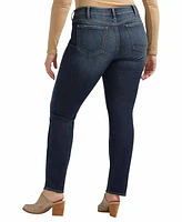 Silver Jeans Co. Plus Suki Mid Rise Straight Luxe Stretch