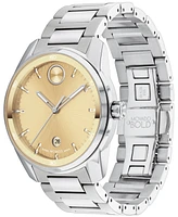 Movado Men's Swiss Bold Verso Stainless Steel Bracelet Watch 42mm