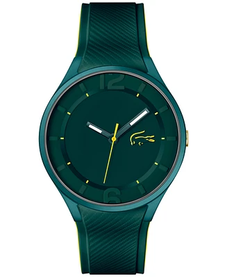 Lacoste Unisex Ollie Green Silicone Strap Watch 44mm