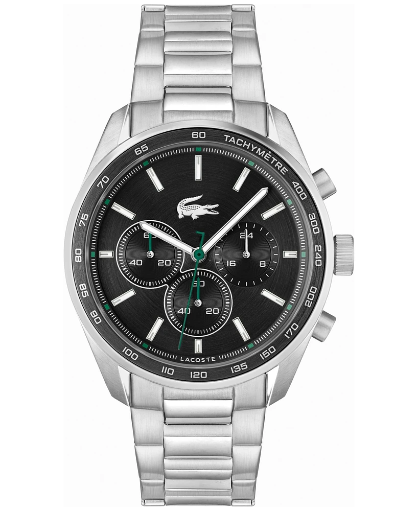 Lacoste Men's Chronograph Vancouver Stainless Steel Bracelet Watch 44mm