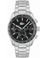 Lacoste Men's Chronograph Vancouver Stainless Steel Bracelet Watch 44mm
