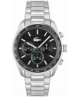 Lacoste Men's Chronograph Boston Stainless Steel Bracelet Watch 44mm