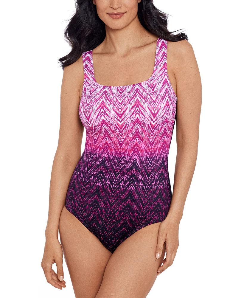 Swim Solutions Women's Ombre Tank One-Piece Swimsuit