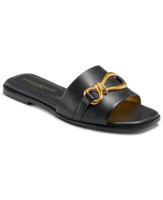 Donna Karan Haylen Hardware Slide Sandals