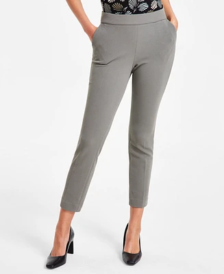 Kasper Women's Pull-On Slim-Fit Ankle Pants