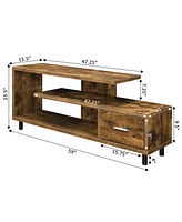 Convenience Concepts Seal Ii 1 Drawer Tv Stand with Shelves for TVs up to 65 Inches