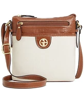 Giani Bernini Linen Croc North South Crossbody