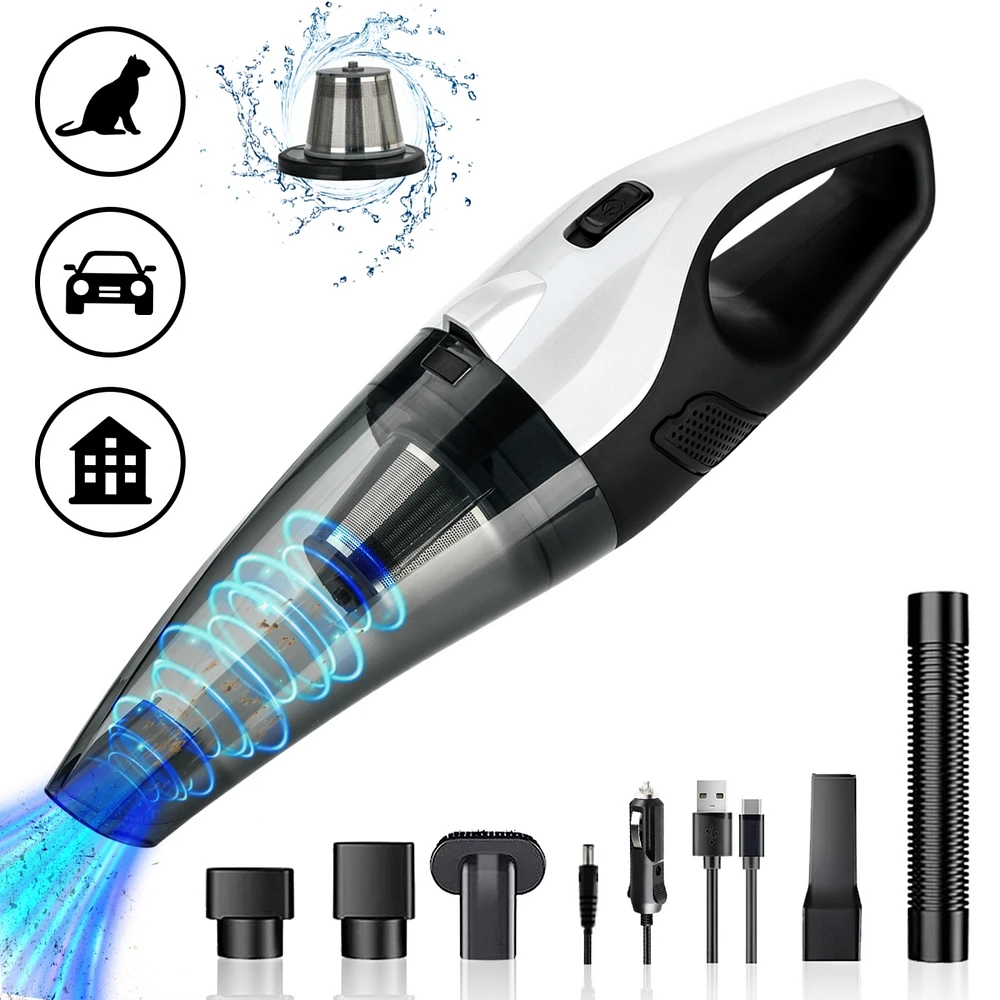 Sugift 8KPA Cordless Vacuum Cleaner Portable Handheld Vacuum for Car and House