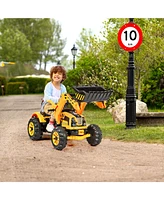 Sugift 12V Battery Powered Kids Ride-on Dumper Truck