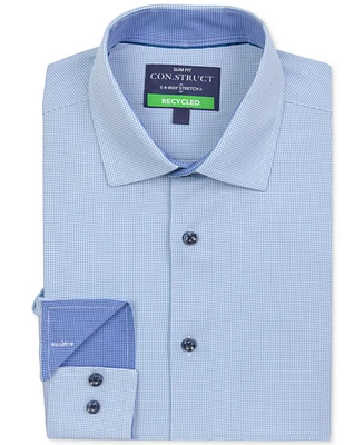 ConStruct Men's Slim-Fit Micro-Texture Dress Shirt