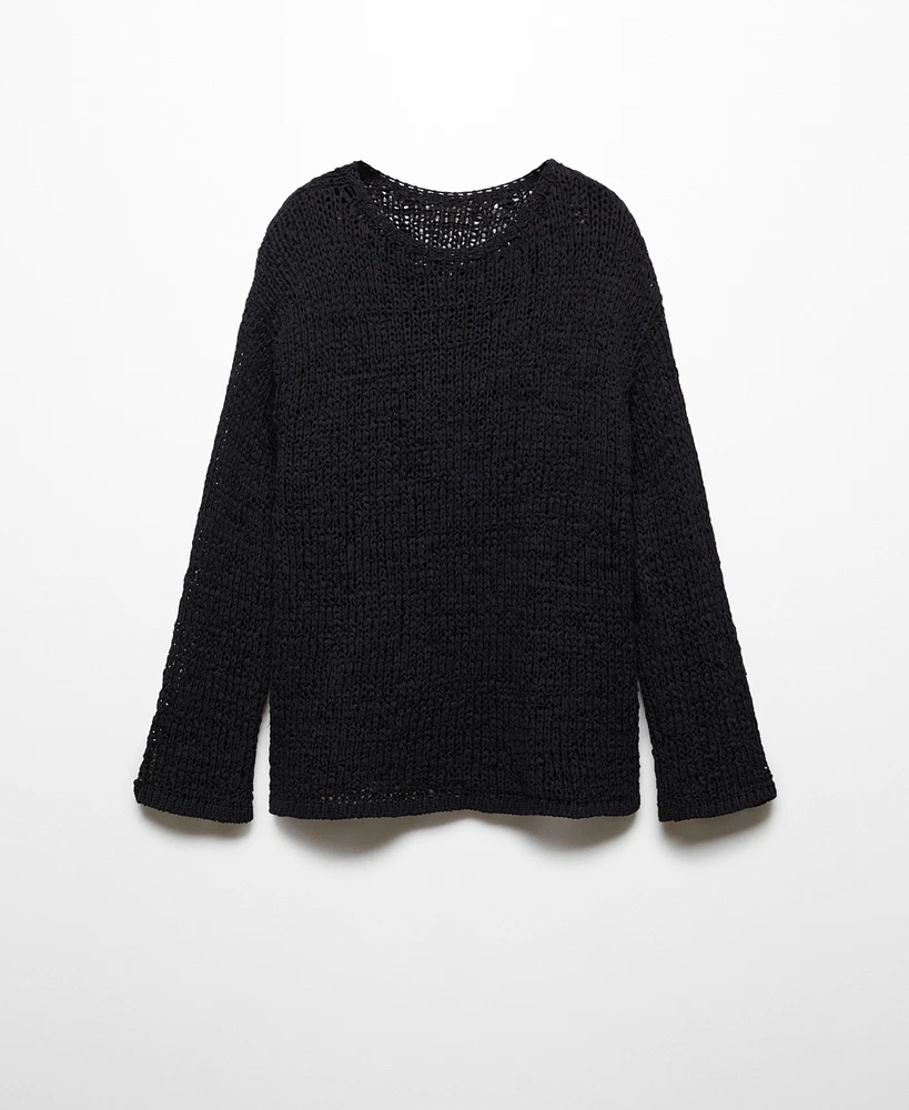 Mango Women's Boat-Neck Knitted Sweater