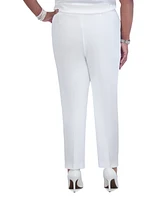 Kasper Women's Pull-On Straight-Leg Pants