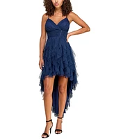 pear culture Juniors' Ruffled High-Low Dress