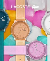 Lacoste Women's L.12.12 Quartz Pink Semi-Transparent Silicone Strap Watch 36mm