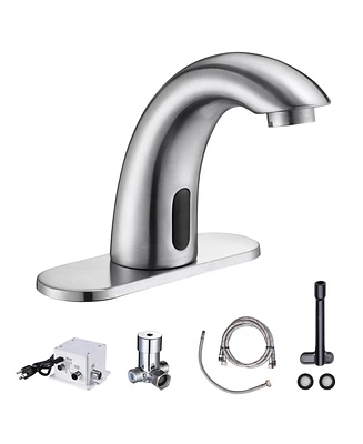 Yescom Aquaterior Touchless Faucet Automatic Sensor Cold Hot Water Hands Free Bathroom